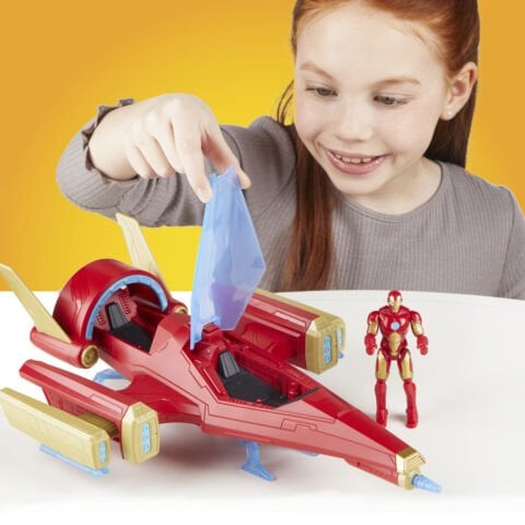 Avengers Epic Hero Serisi Iron Man Güç Kaynağı Saldırısı Kapışma Jeti