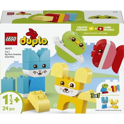 LEGO® DUPLO® İlk 3'ü 1 Arada Yaratıcı Sevimli Hayvanlar 10477