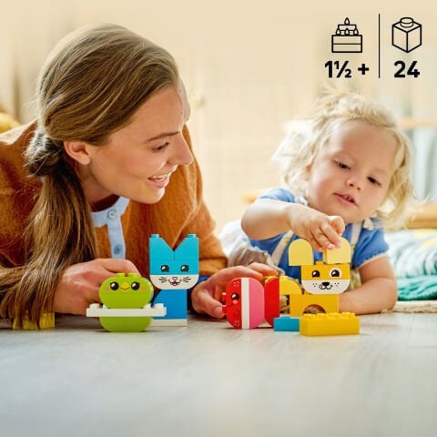 LEGO® DUPLO® İlk 3'ü 1 Arada Yaratıcı Sevimli Hayvanlar 10477