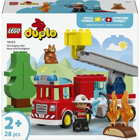 LEGO® DUPLO® Kasabası Hortumlu İtfaiye Aracı ve İtfaiyeci 10473