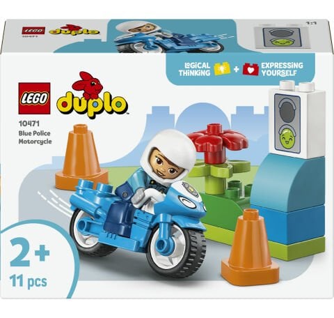 LEGO® DUPLO® Kasabası Mavi Polis Motosikleti 10471