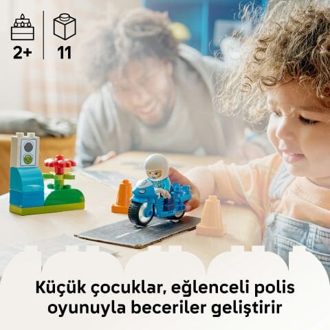 LEGO® DUPLO® Kasabası Mavi Polis Motosikleti 10471
