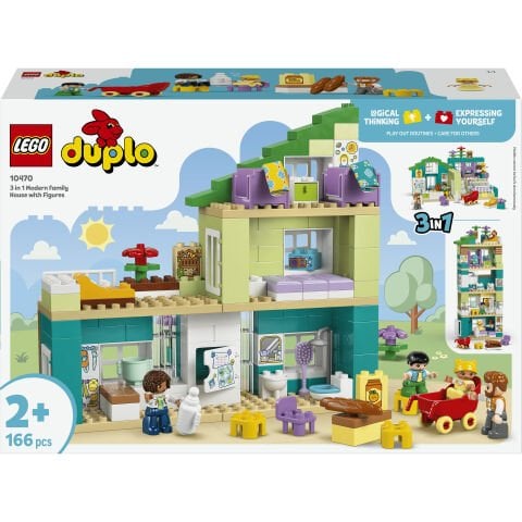 LEGO® DUPLO® Kasabası 3’ü 1 Arada Figürlü Modern Aile Evi 10470
