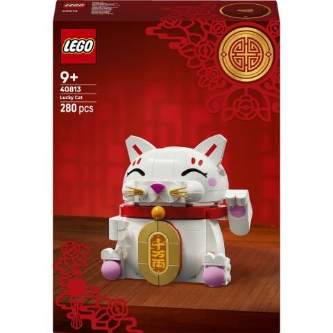 LEGO Şanslı Kedi Uğurlu Dekoratif Model Yapım Seti 40813
