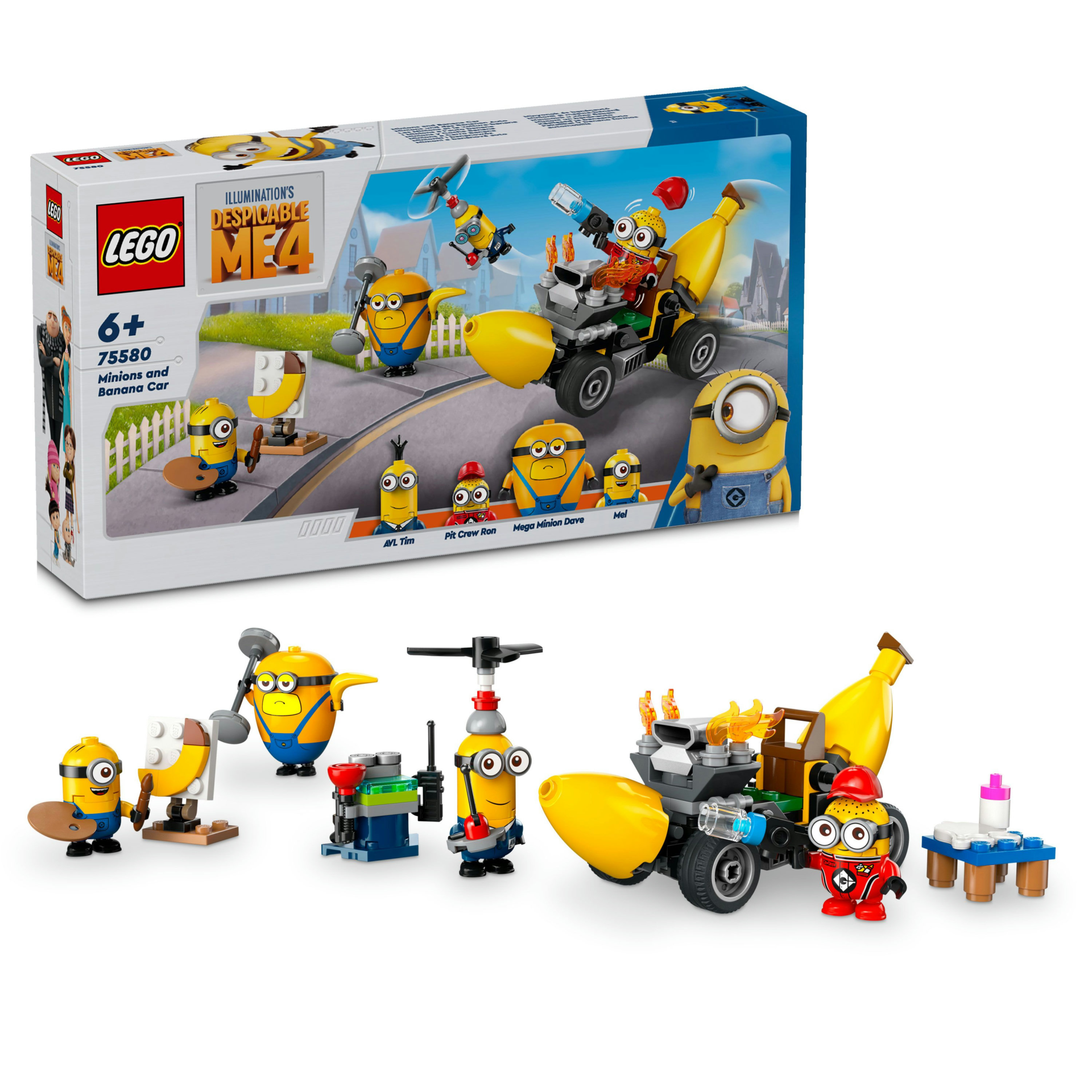 LEGO® Despicable Me 4 Minyonlar ve Muz Araba Oyuncağı 75580