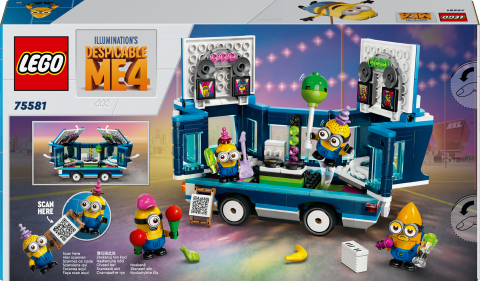 LEGO® Despicable Me 4 Minyonların Müzikli Parti Otobüsü 75581
