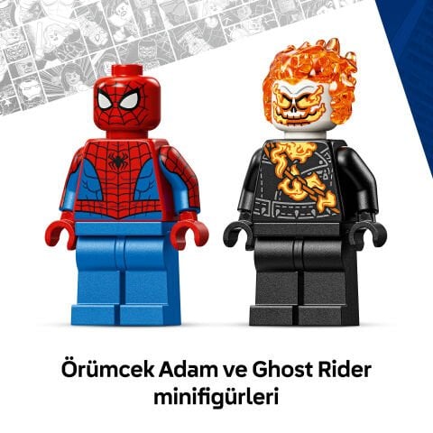 LEGO® ǀ Marvel Örümcek Adam vs. Ghost Rider Motosikleti 76335