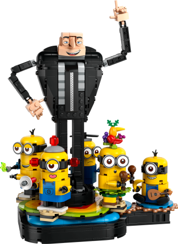 LEGO® Despicable Me 4 Yapım Parçalarından Gru ve Minyonlar Seti 75582