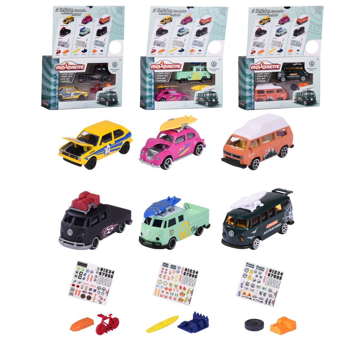 Majorette Volkswagen 2li Set