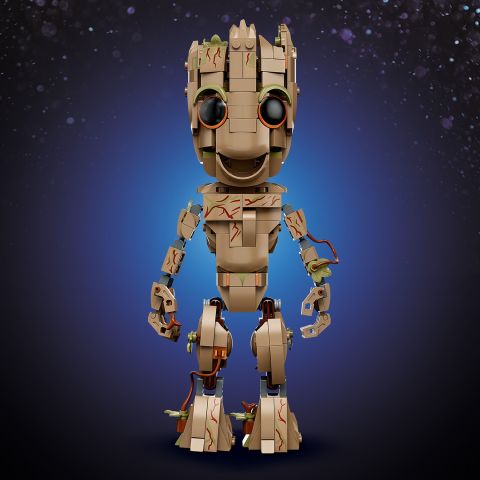 LEGO® Marvel Ben Groot 76217 - 10 Yaş ve Üzeri Çocuklar için Koleksiyonluk Bebek Groot Yapım ve Sergileme Modeli (476 Parça)