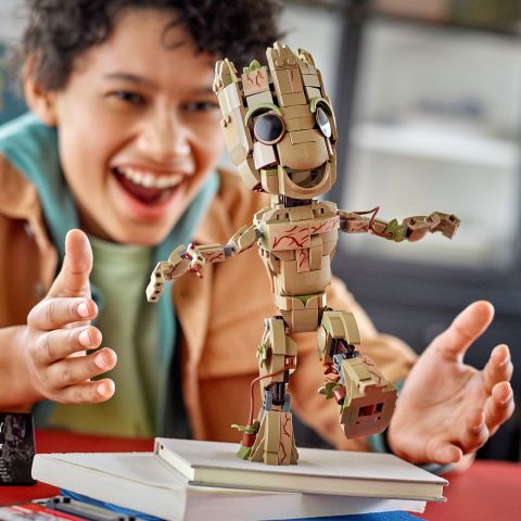 LEGO® Marvel Ben Groot 76217 - 10 Yaş ve Üzeri Çocuklar için Koleksiyonluk Bebek Groot Yapım ve Sergileme Modeli (476 Parça)