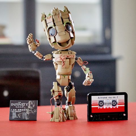 LEGO® Marvel Ben Groot 76217 - 10 Yaş ve Üzeri Çocuklar için Koleksiyonluk Bebek Groot Yapım ve Sergileme Modeli (476 Parça)